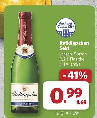Rotkäppchen Sekt - Halbtrocken 0,2-l-Flasche