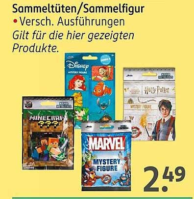 Sammeltüten/Sammelfigur - Verschiedene Ausführungen