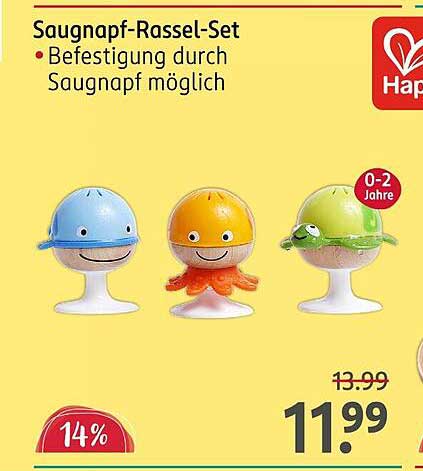 Saugnapf-Rassel-Set