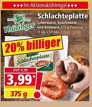 Schlachtplatte - Thüringer Wurst Vielfalt