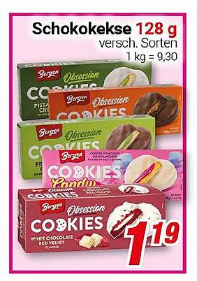 Schokokekse 128 g – verschiedene Sorten
