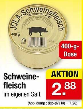 Schweinefleisch im eigenen Saft 400 g Dose