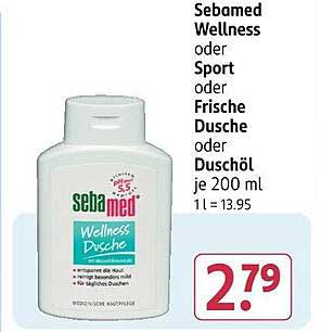 Sebamed Wellness oder Sport oder Frische Dusche oder Duschöl je 200 ml