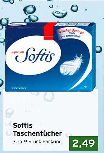 Softis Taschentücher 30 x 9 Stück Packung