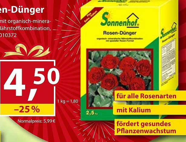 Sonnenhof Rosen-Dünger 2,5 kg
