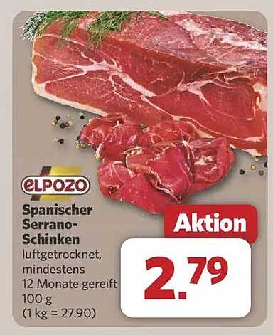 Spanischer Serrano-Schinken - El Pozo