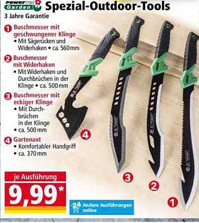 Spezial-Outdoor-Tools von Power-Garden