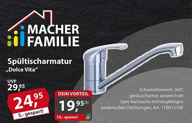 Spültischarmatur "Dolce Vita"