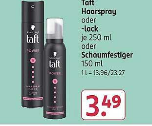 Taft Haarspray oder -lack je 250 ml oder Schaumfestiger 150 ml