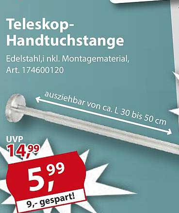 Teleskop-Handtuchstange