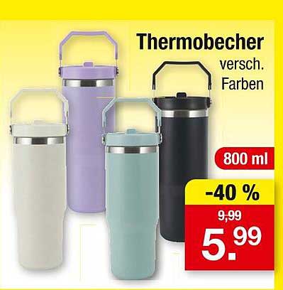 Thermobecher versch. Farben