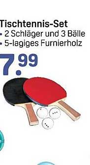 Tischtennis-Set - 2 Schläger und 3 Bälle