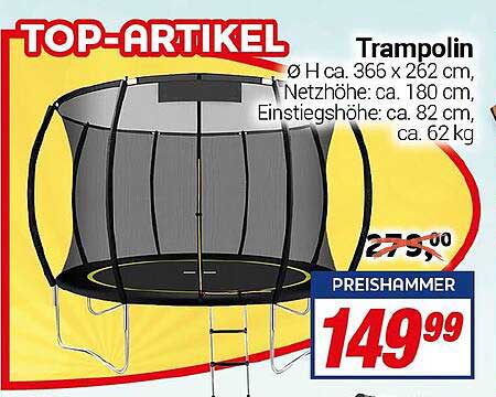 Trampolin Ø H ca. 366 x 262 cm – TOP-ARTIKEL