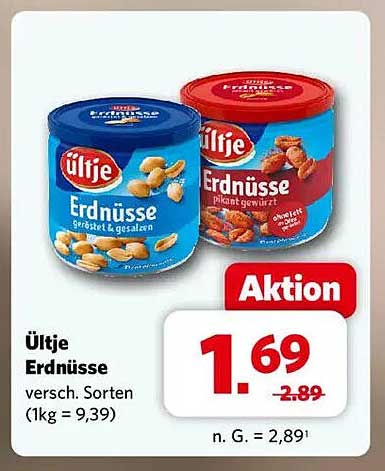 Ültje Erdnüsse - verschiedene Sorten