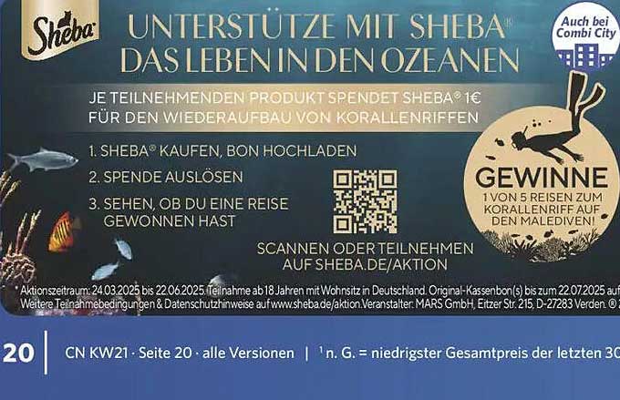 Unterstütze mit Sheba das Leben in den Ozeanen