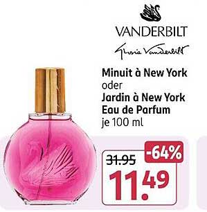 Vanderbilt Eau de Parfum – Minuit à New York oder Jardin à New York (100 ml)
