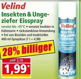 Velind Insekten & Ungeziefer Eisspray