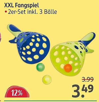 XXL Fangspiel - 2er-Set inkl. 3 Bälle