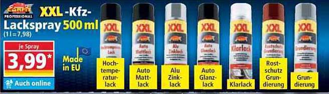 XXL-Kfz-Lackspray 500 ml