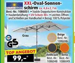 XXL-Oval-Sonnenschirm