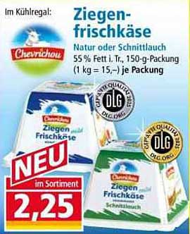 Ziegenfrischkäse Natur oder Schnittlauch - Chevrichou 150-g-Packung