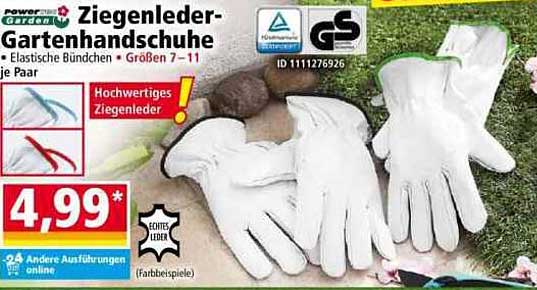 Ziegenleder-Gartenhandschuhe - Hochwertiges Ziegenleder für besten Komfort