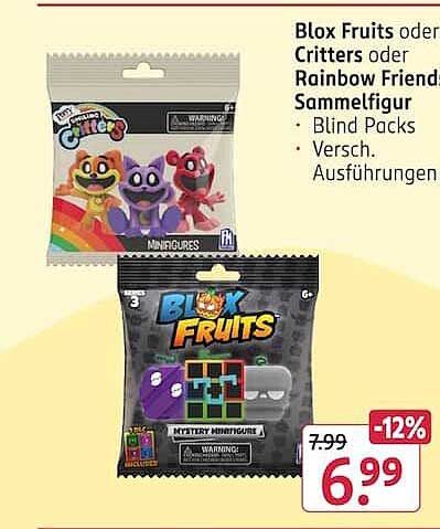Blox Fruits oder Critters oder Rainbow Friends Sammelfigur