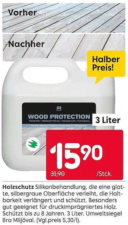 Holzschutz Silikonbehandlung