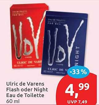 Ulric de Varens Flash oder Night Eau de Toilette 60 ml