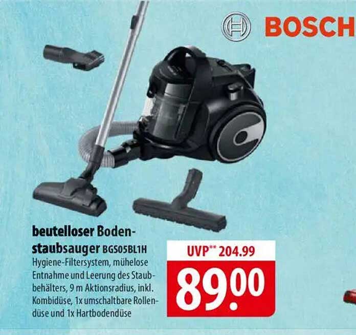 beutelloser Bodenstaubsauger BGS05BL1H von Bosch