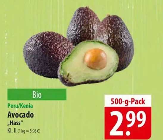 Bio Avocado "Hass" 500-g-Pack