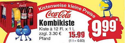 Coca-Cola Kombikiste – kistenweise kleine Preise