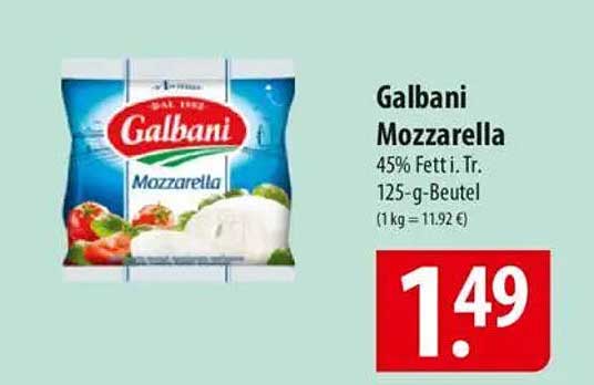 Galbani Mozzarella 125-g-Beutel