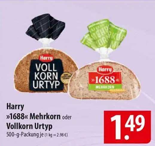 Harry »1688« Mehrkorn oder Vollkorn Urtyp