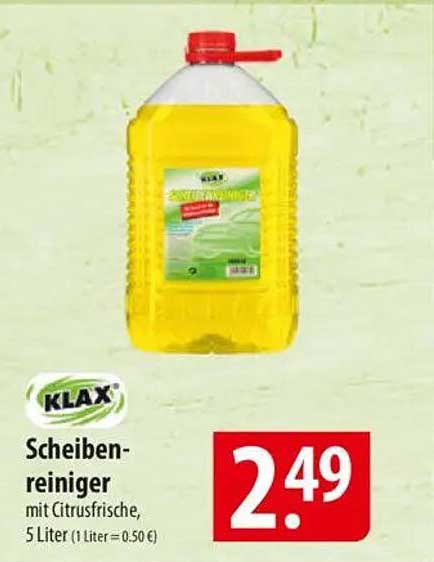 KLAX Scheibenreiniger mit Citrusfrische, 5 Liter