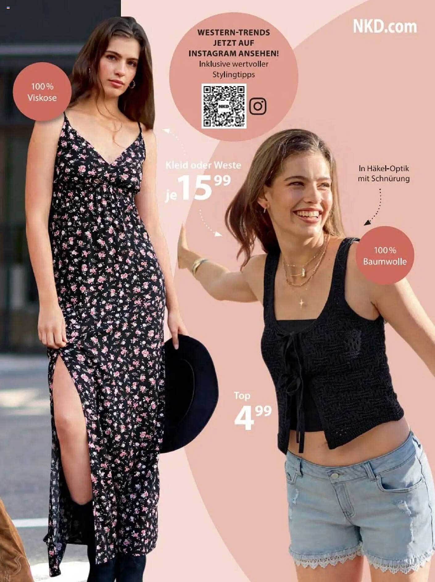 Kleid oder Weste je 15,99 | Top 4,99