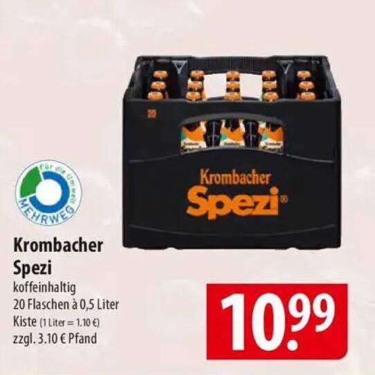 Krombacher Spezi 20 Flaschen à 0,5 Liter