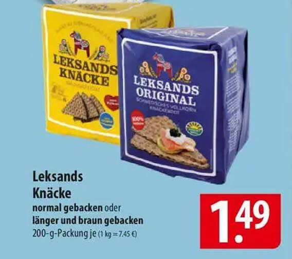 Leksands Knäcke - normal gebacken oder länger und braun gebacken