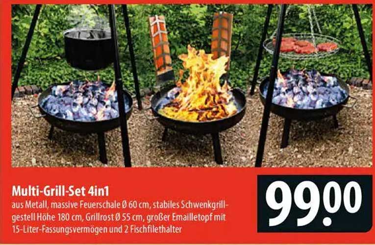 Multi-Grill-Set 4in1