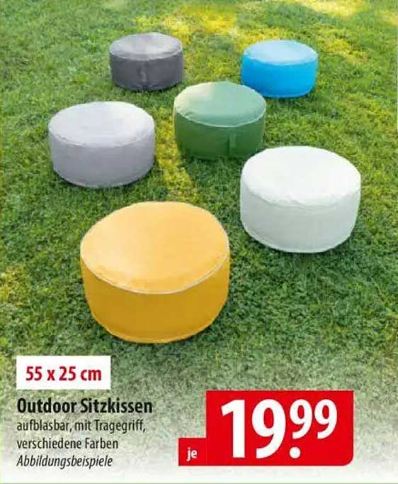 Outdoor Sitzkissen - Aufblasbar und farbenfroh