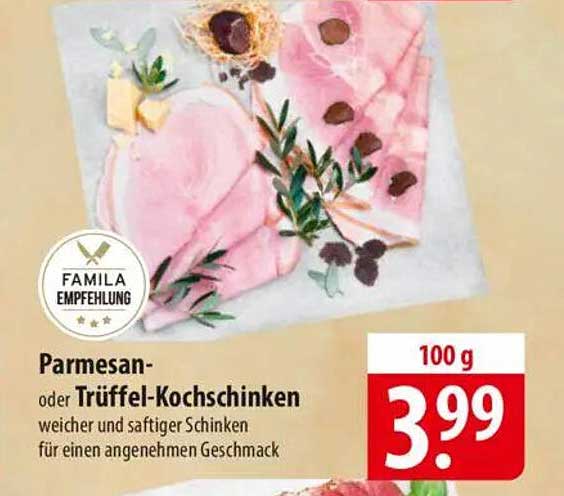 Parmesan- oder Trüffel-Kochschinken