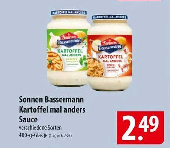 Sonnen Bassermann Kartoffel mal anders Sauce