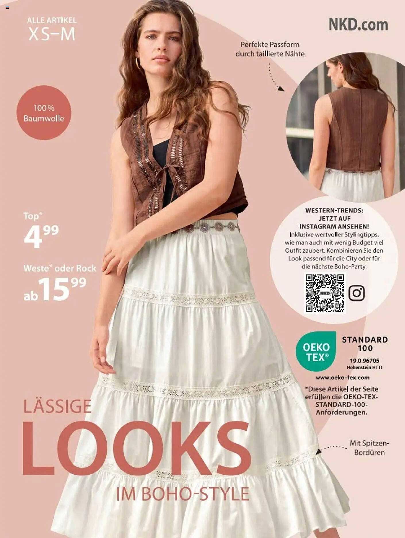 Top 4,99 € – Lässige Looks im Boho-Style