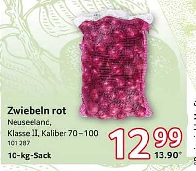 Zwiebeln rot - Neuseeland, Klasse II, Kaliber 70-100