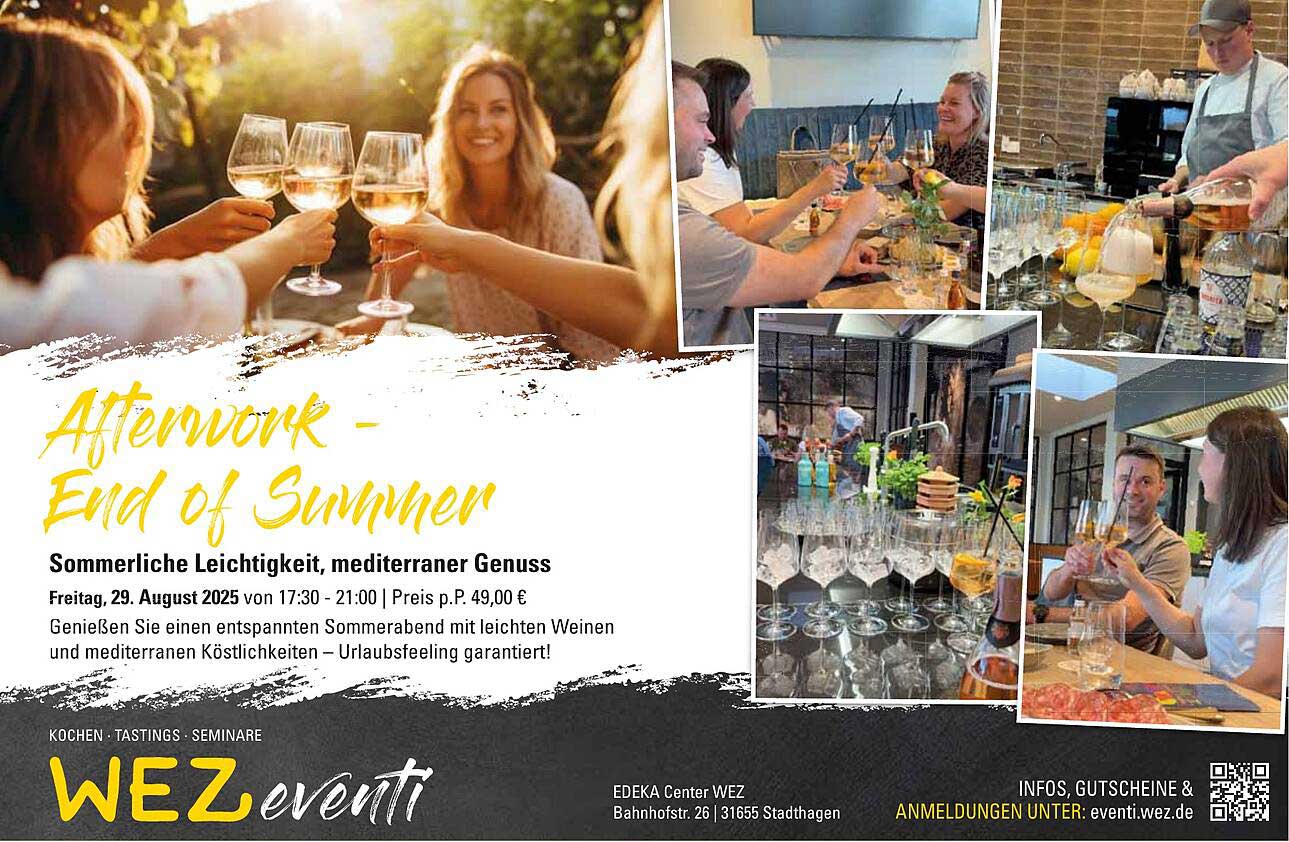 Afterwork - End of Summer: Sommerliche Leichtigkeit, mediterraner Genuss