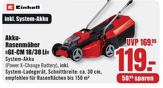 Akku-Rasenmäher »GE-CM 18/30 Li« inkl. System-Akku