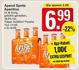 Aperol Spritz Aperitivo 3x200ml Flasche