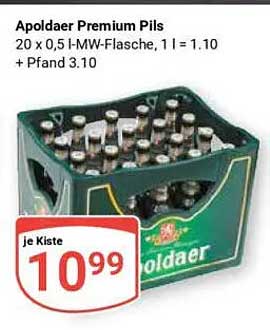Apoldaer Premium Pils - 20 x 0,5 l-MW-Flasche