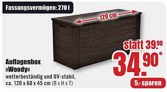 Auflagenbox „Woody“