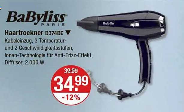 BaByliss Haartrockner D374DE